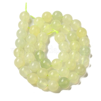 Природные новые нефрита круглые бусины нити&nbsp;G-L348-01-8mm-1