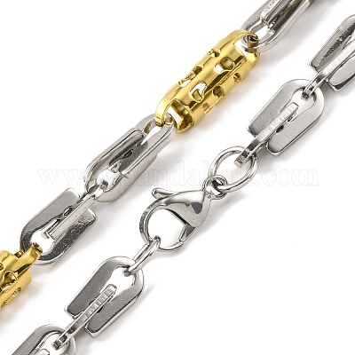 201 цепочка из полых звеньев из нержавеющей стали NJEW-F22-39J-GP-1