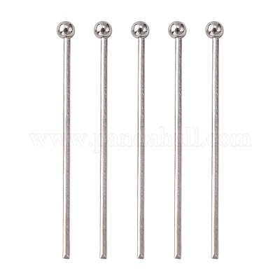 PH PandaHall 420pcs 8 Sizes Head Pins, 304 Stainless Steel
