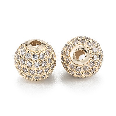 Латунные микропаве из прозрачного кубического циркония ZIRC-D274-02G-03-1