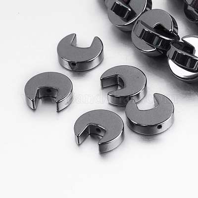 Немагнитные синтетический гематит бисер пряди&nbsp;G-P341-26-10x3mm-1