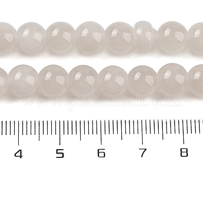 Выпечки окрашены имитация нефрита стекловолокна круглый шарик DGLA-XCP0001-17-1