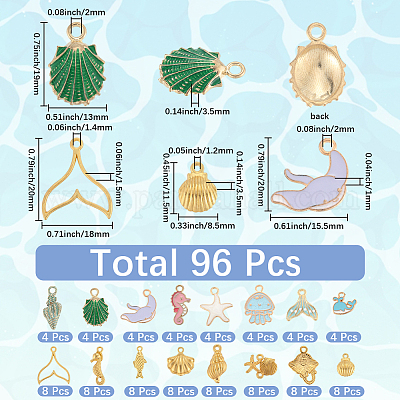 Подвески из сплава 96шт&nbsp;FIND-SC0016-28-1