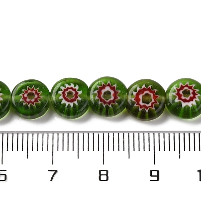 Ручной работы millefiori стеклянные бусины нитки LAMP-G164-12D-1