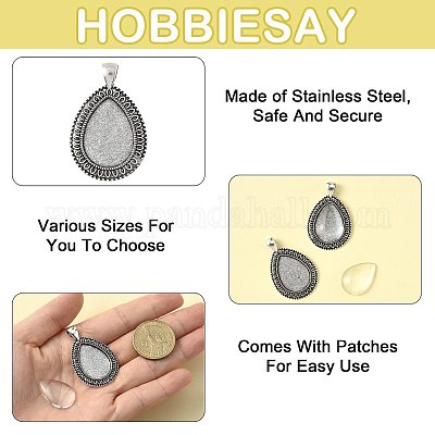 Наборы для самостоятельного изготовления подвески в форме слезы DIY-FS0009-39-1