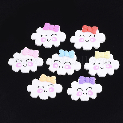 Кабошоны из полимерной глины ручной работы CLAY-S091-10-1