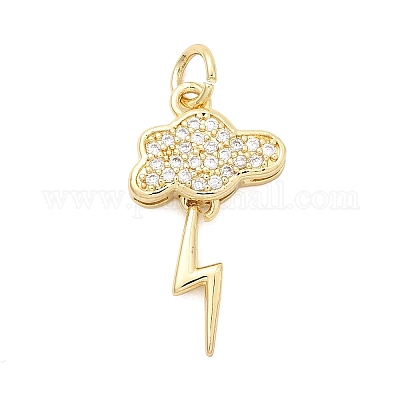 Латунные микро проложить кубического циркония подвески KK-D105-04G-1