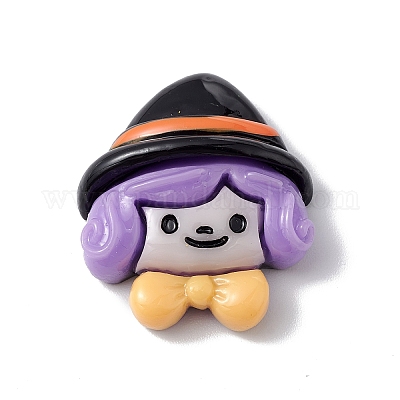 Кабошоны из непрозрачной смолы на тему Хэллоуина RESI-E035-01X-1