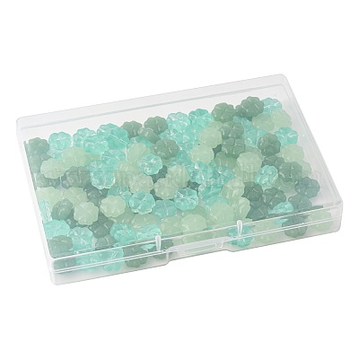 120шт 10 стиля прозрачные стеклянные бусины GLAA-FS0002-47-1
