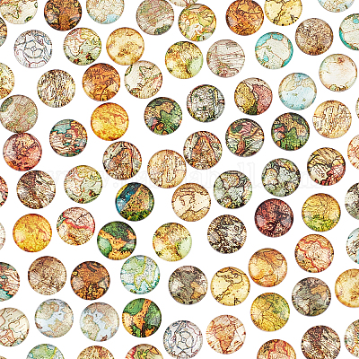 100шт стеклянные кабошоны GLAA-PH0001-16A-1