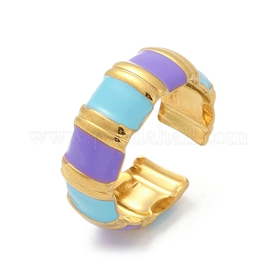 Регулируемые манжетные кольца из нержавеющей стали 304 RJEW-Q015-02G-C-1