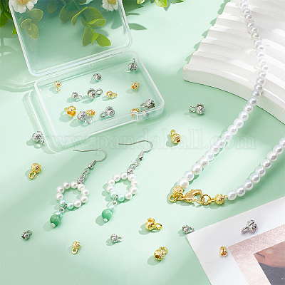 32 шт. 4 латунных наконечника для бусин FIND-BC0005-47-1