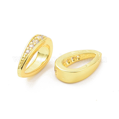 Экологически чистые латунные держатели кулонов с покрытием стойки KK-F843-27G-1