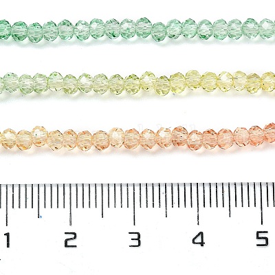 Прозрачные окрашенные стеклянные бусины X1-DGLA-A034-T1mm-A04-1