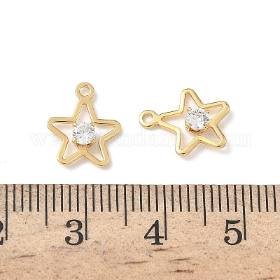 Латунные микро проложить кубического циркония подвески KK-Z136-38G-1