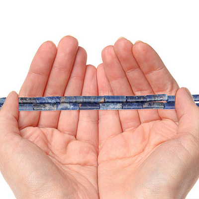 2 нити натуральных содалитовых бусин нити G-GO0001-42-1