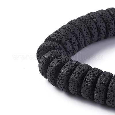 Бусы из натуральной лавы G-F671-02B-13-1