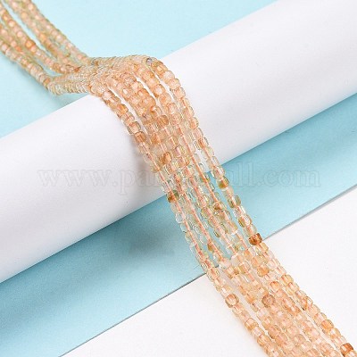 Природный цитрин бисер нитей G-C009-B23-1