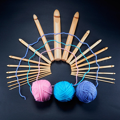 Набор инструментов для вязания и вязания крючком DIY-BC0008-02-1