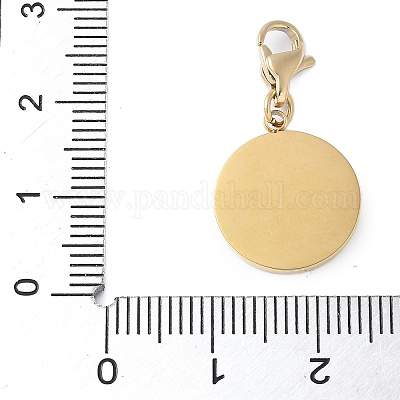 Плоский круглый предмет из нержавеющей стали 304 с подвеской в виде звезды STAS-S165-31G-1