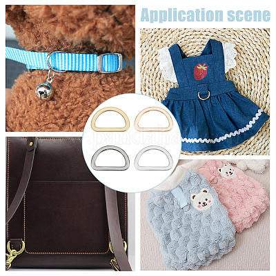 20 шт. 4-цветные пряжки для регулировки ремня сумки из сплава&nbsp;FIND-WR0009-97-1