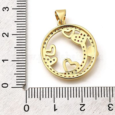 Стойки обшивки латунь микро проложить Циркон подвеску KK-L226-050G-01-1