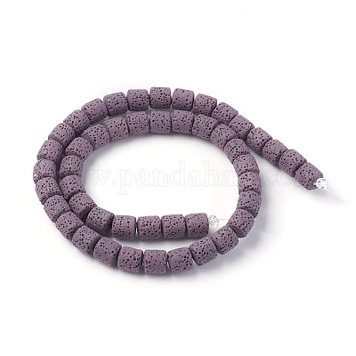 Бусы из натуральной лавы G-F671-04A-06-1