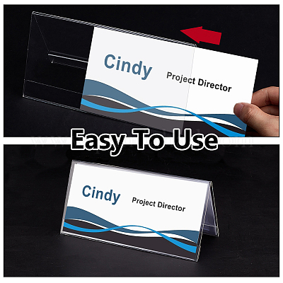 Акриловый держатель для палатки с номером стола AJEW-WH0473-49B-1