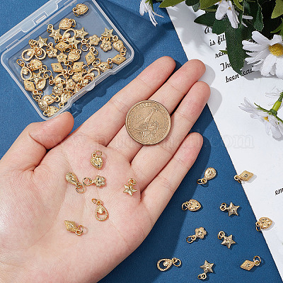 60 шт. 6 стильных подвески из гальванического сплава FIND-CA0004-35-1