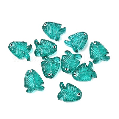 Прозрачные стеклянные эмалевые бусины LAMP-U004-06-1