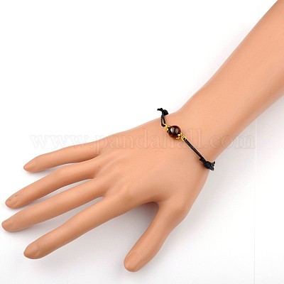 Драгоценный камень регулируемая ссылка браслеты BJEW-JB01554-7-1