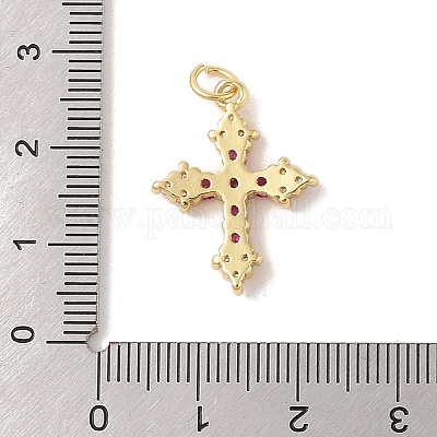 Стойки обшивки латунь микро проложить Циркон подвеску KK-Z047-08G-02-RS-1