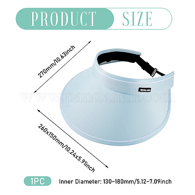 1 sombrero protector solar de poliéster&nbsp;AJEW-TA0002-57B-1