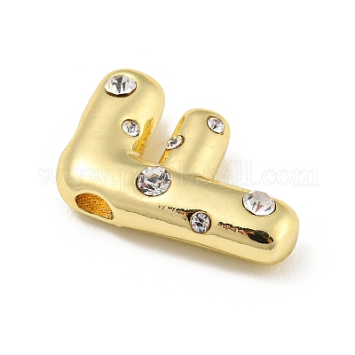 Латунные микропаве прозрачные подвески с фианитом KK-E093-04G-F-1