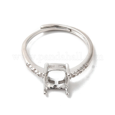 Регулируемые литые сеттинги площадку кольцо KK-C022-01A-P-1