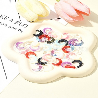 20 шт. градиентные цветные бусины ручной работы в технике лэмпворк LAMP-FS0001-18E-1