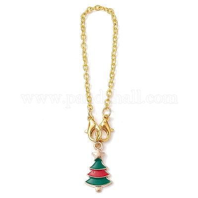 Рождественские подвески на эмалированные чашки из сплава HJEW-JM02301-1