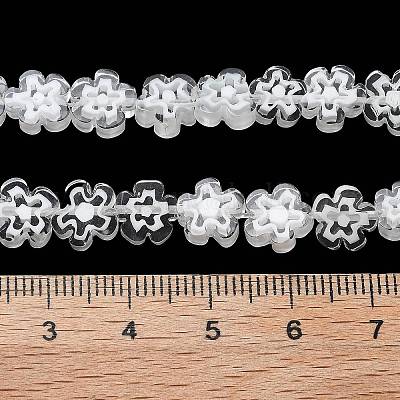 Ручной работы millefiori стеклянные бусины нитки LAMP-F035-09S-1