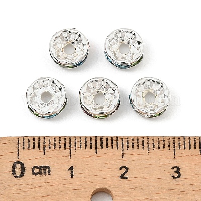 Латунь марки А горный хрусталь Spacer бисер RB-A014-Z8mm-37S-1