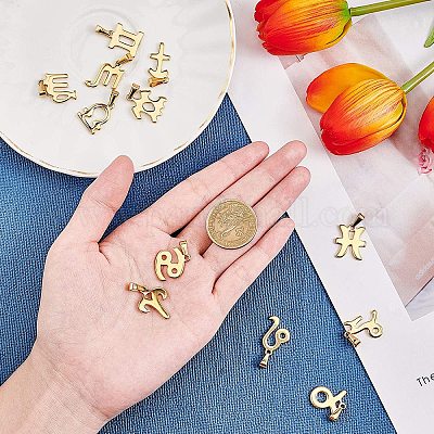 Подвески из позолоченной нержавеющей стали 304 STAS-UN0003-67G-1