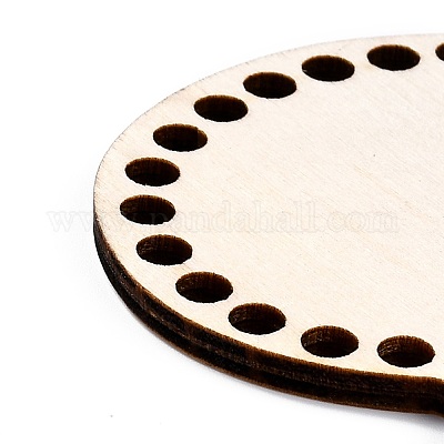 Дно деревянных мешков в форме сердца AJEW-P086-12-1