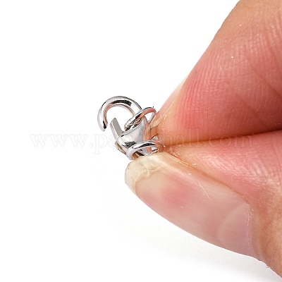 925 стерлингового серебра застежкой омар коготь STER-I010-8mm-1