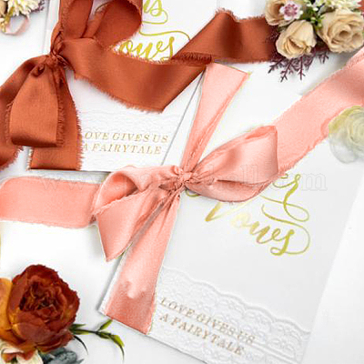 5 рулон атласной бахромчатой ленты длиной 5 м SRIB-DR0001-01A-1