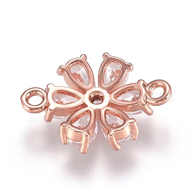 Латунные микро проложить кубических соединения циркония ZIRC-F087-10RG-RS-1