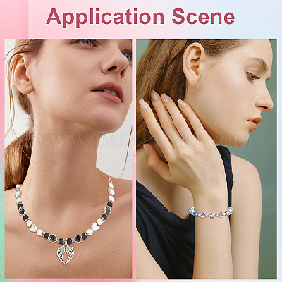 72шт 6 цвета сплава эмалевые бусины ENAM-SP0001-02-1