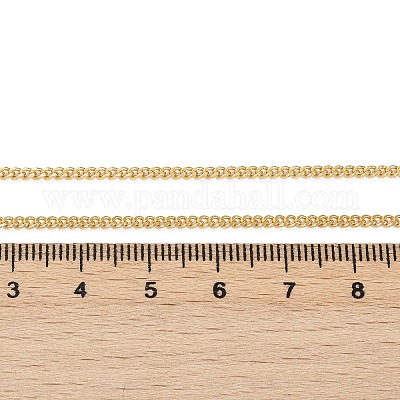 Латунные Снаряженная цепи ожерелья NJEW-K123-09G-1