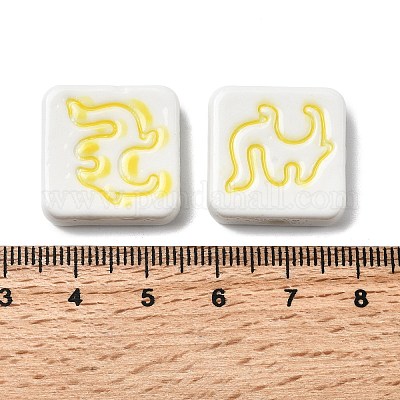 Фарфоровые бусины ручной работы PORC-Z004-02F-1