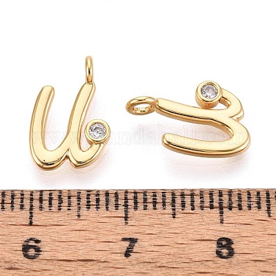 Латунные микро проложить кубического циркония подвески KK-N263-97G-U-1