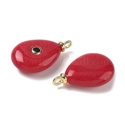 Крашеные натуральный белый нефрит подвески G-H328-01G-C03-1