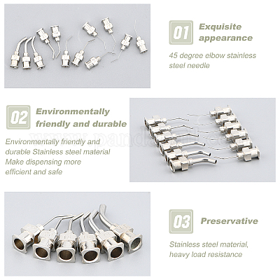 Дозирующие иглы с тупым концом из нержавеющей стали TOOL-BC0001-06P-1
